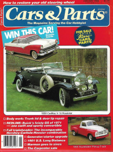 CARS & PARTS 1988 JAN - '30 CADILLAC V-16, '71 BUICK GS, GEN STARTER UPGRADE